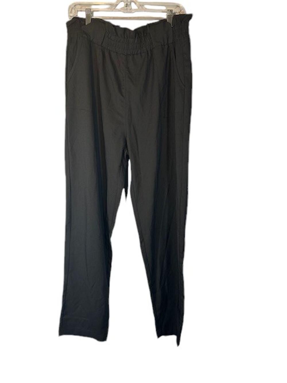 Aprance Black Elastic Waist Dressy Slacks Trouser Pants Women Sz XXL